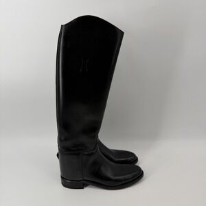 Effingham By Bond Boot Company Women's Black Leather Riding Boots Size 8.5